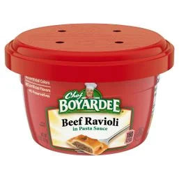 Chef Boyardee Beef Ravioli in Pasta Sauce, Microwavable Meal