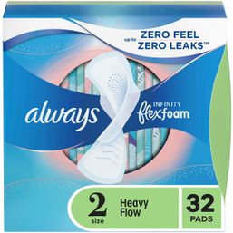 Always Infinity Pads, Size 2, Heavy, with Wings