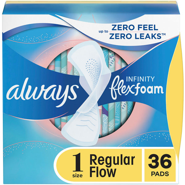 Always Infinity Pads, Size 1, Regular, with Wings