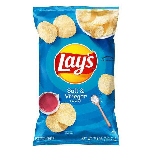 Lay's Salt & Vinegar Flavored Potato Chips.