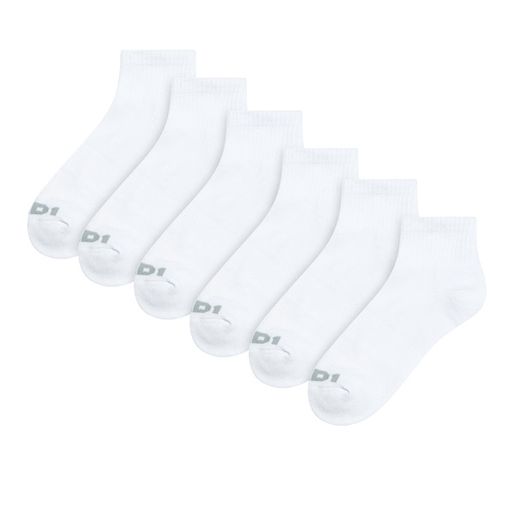 AND1 Women's Performance Cushion Ankle Socks 6 Pk