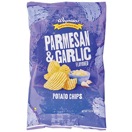 Wegmans Parmesan & Garlic Flavored Potato Chips.