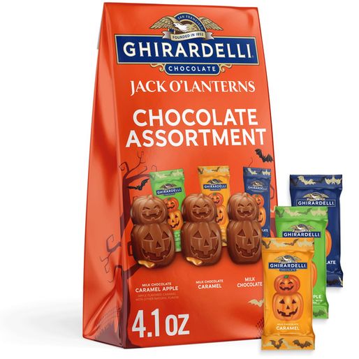 Ghirardelli Jack O' Lanterns Chocolate Assortment, 4.1 oz Bag