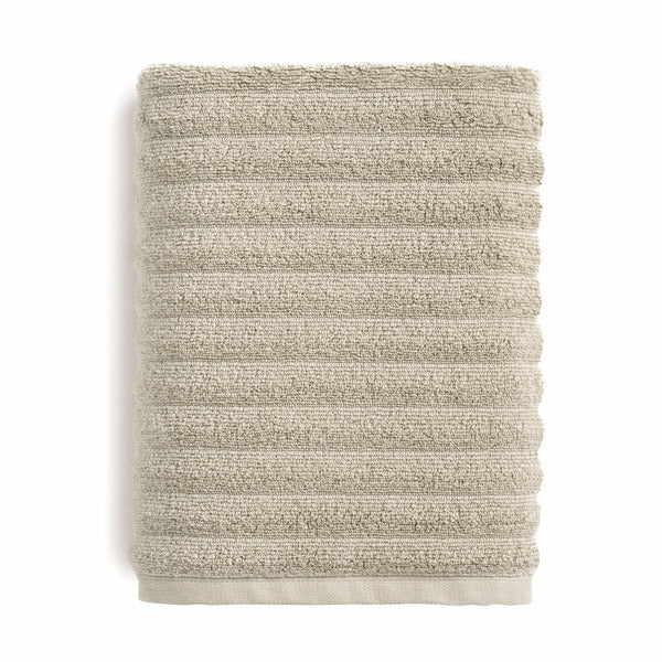 Mainstays Text Bath Towel - Beige