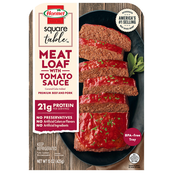 Hormel SQUARE TABLE Homestyle Meatloaf with Tomato Sauce