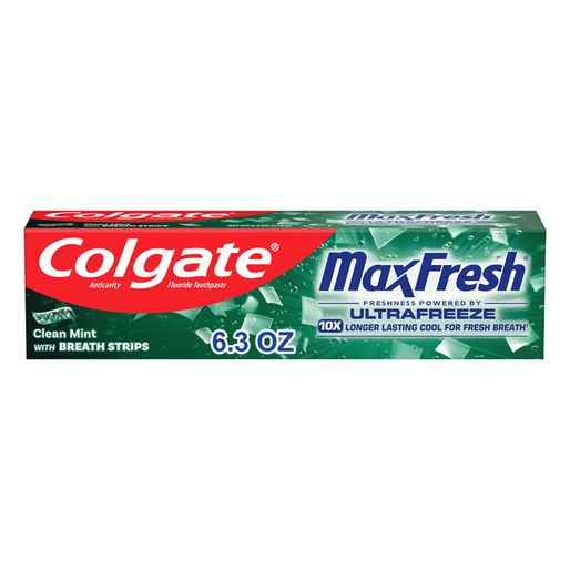 Colgate Whitening Toothpaste With Mini Breath Strips, Clean Mint