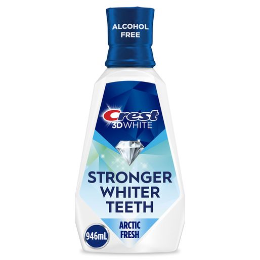 Crest White Strength Whitening Mouthwash/Mouth Rinse, Alcohol Free