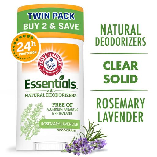 Arm & Hammer Essentials Deodorant Solid Stick 2 PK