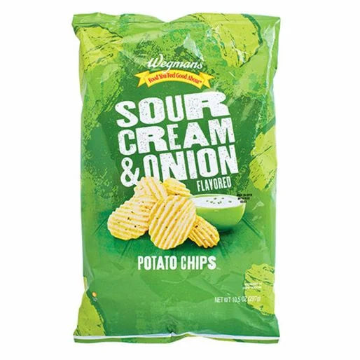 Wegmans Sour Cream & Onion Flavored Potato Chips.