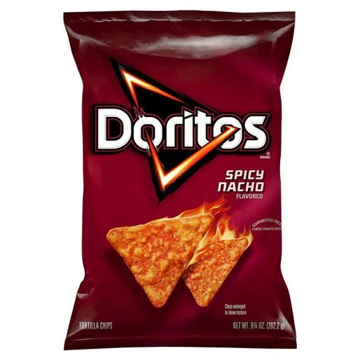 Doritos Tortilla Chips, Spicy Nacho Flavored