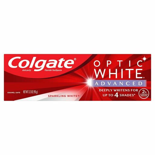 Colgate Optic White Advanced Teeth Whitening Toothpaste, Sparkling White