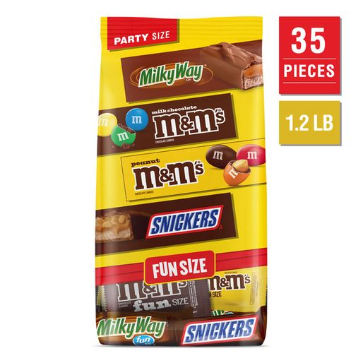M&M'S, SNICKERS & MILKY WAY Fun Size Chocolate Candy Variety Party Size
