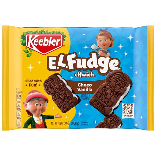 Keebler E.L Fudge Elfwich Chocolate and Vanilla Cookies