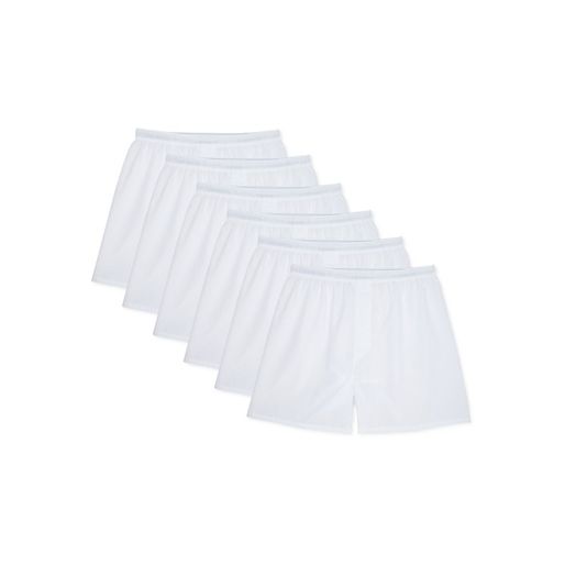 Hanes 6 Pack White Men's Boxer 6PK