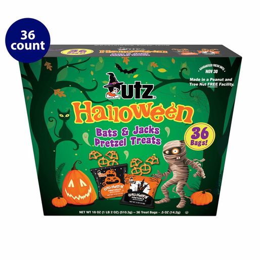 Utz Halloween Bats & Jacks Pretzel Treats