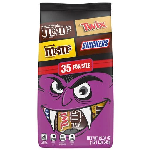 M&m's, Snickers & Twix M&M'S, SNICKERS & TWIX Halloween Candy Bulk Bag.