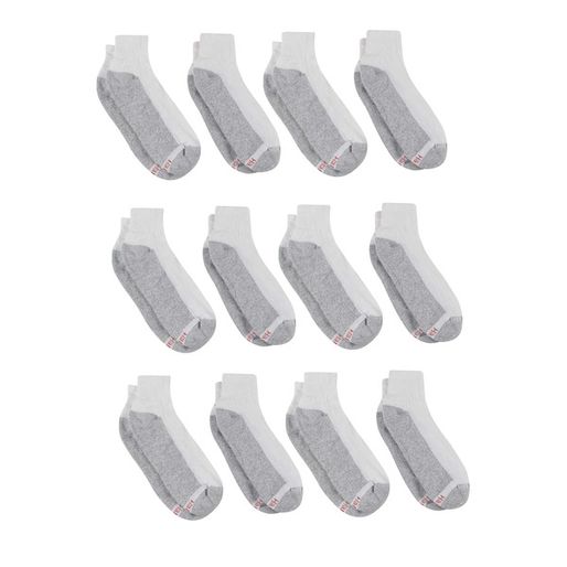 Hanes Socks, Cushion Ankle, Men's, Value Pack 12 Pairs