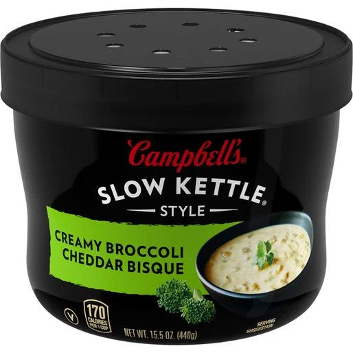Campbell's Slow Kettle Creamy Broccoli Cheddar Bisque.